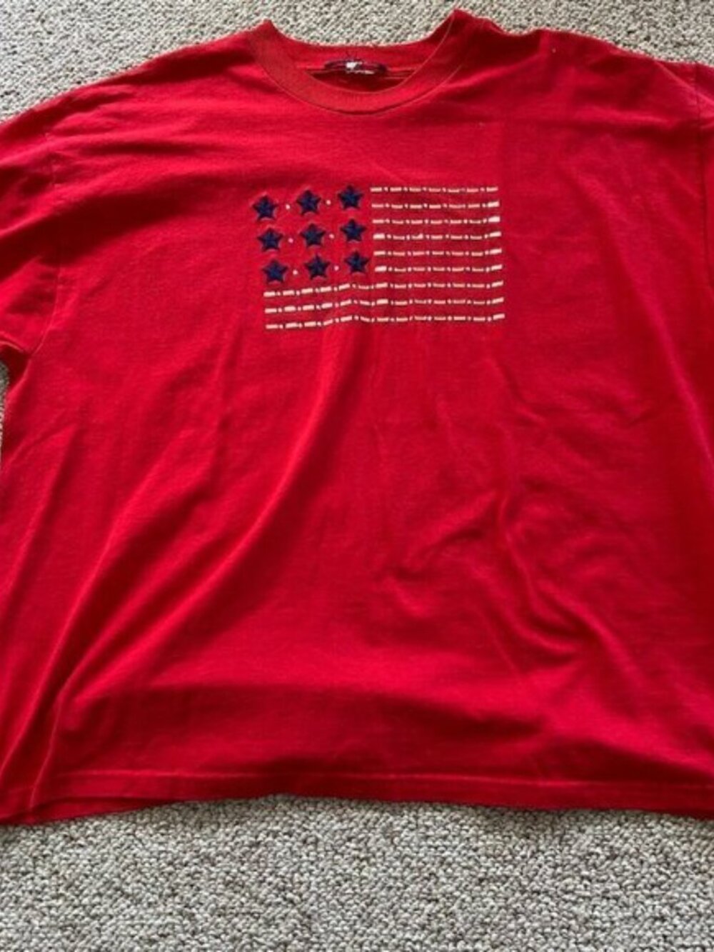 Patriotic American Flag Tee XL Red White Blue 4th of July Shirt - Picture 3 of 7